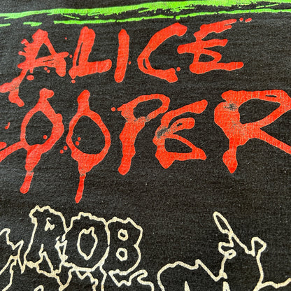 00's ROB ZONBIE&ALICE COOPER ツアーTシャツ バンドT 黒(XL)/A6461T-SO