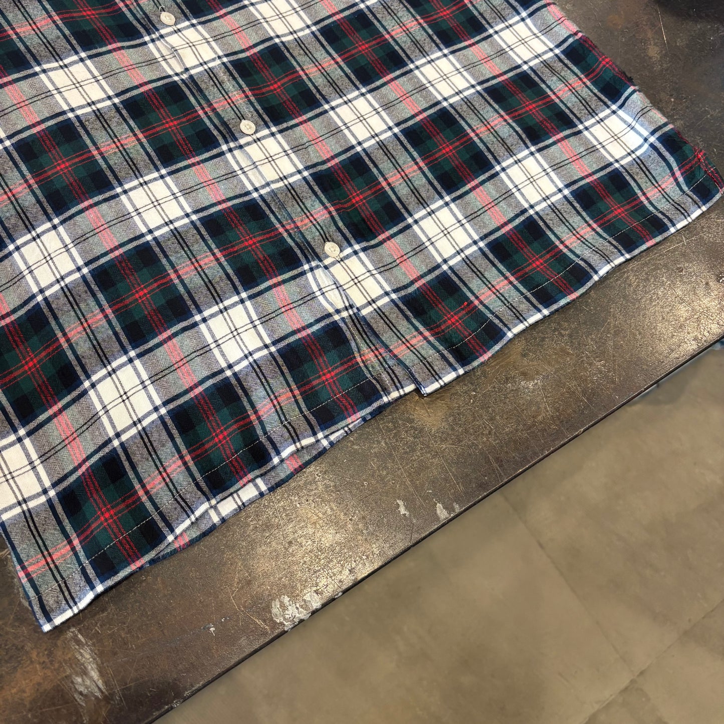 Stussy ステューシー レーヨンチェックシャツ 深緑 (L) /A9256SH-SO