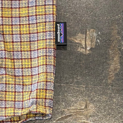 Patagonia パタゴニア チェックシャツ イエロー (XL) /A7914SH-SO