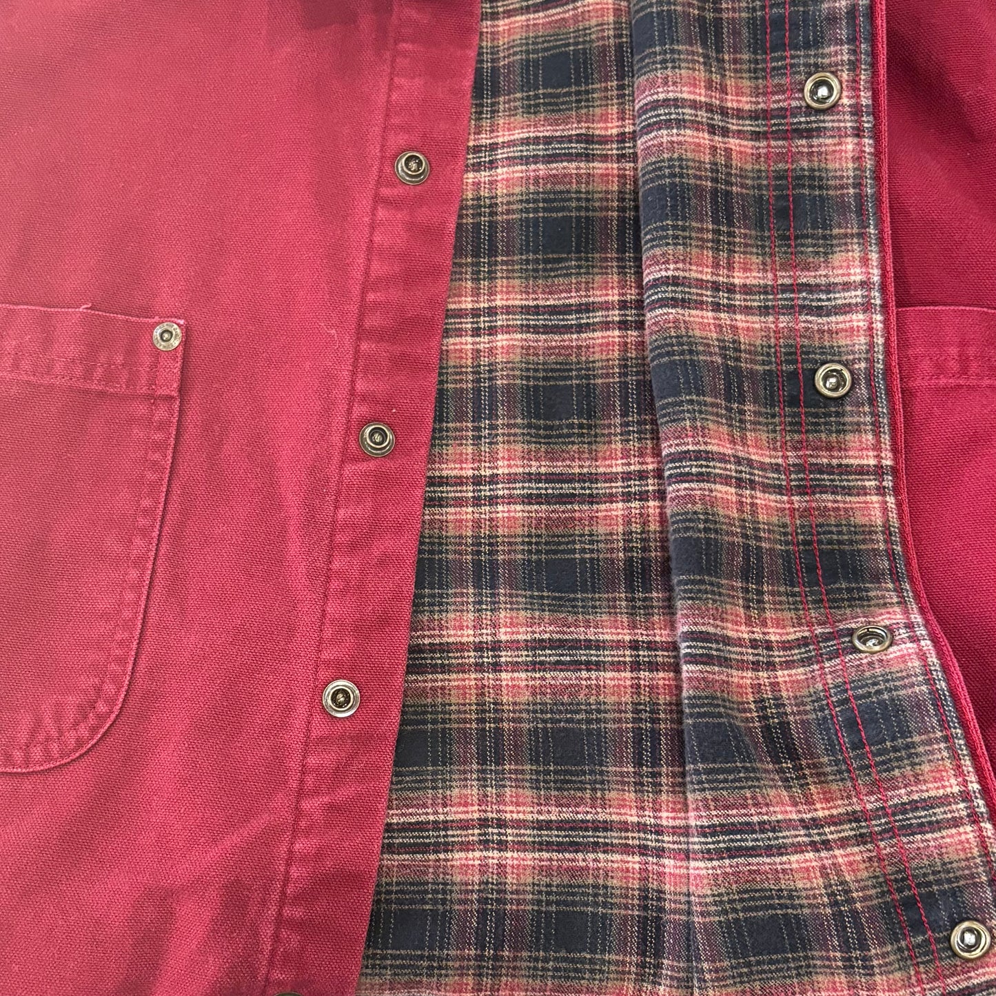 Carhartt カーハート ダックワークシャツ ワインレッド (M) /B3249SH-SO