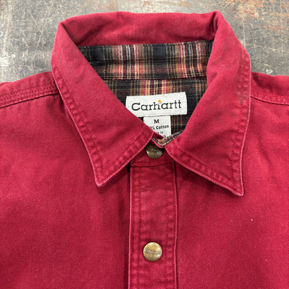 Carhartt カーハート ダックワークシャツ ワインレッド (M) /B3249SH-SO