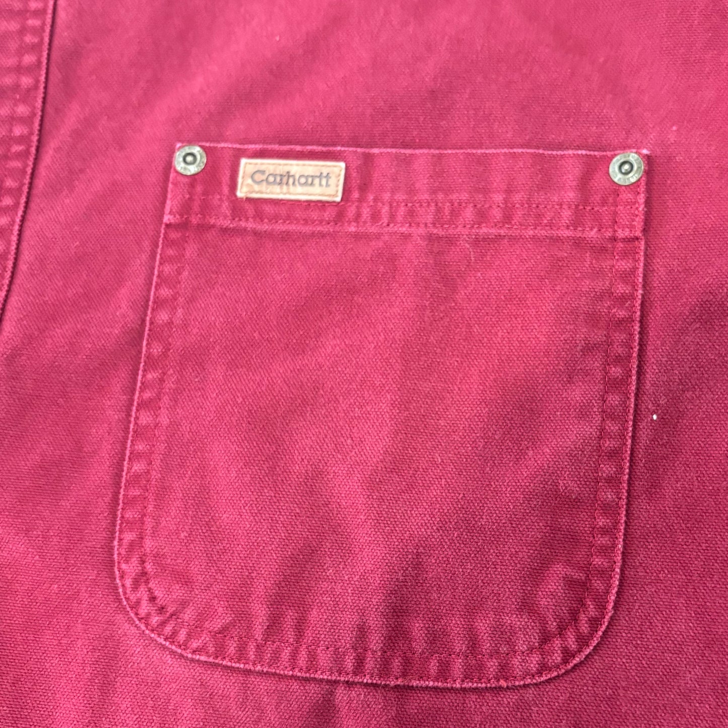 Carhartt カーハート ダックワークシャツ ワインレッド (M) /B3249SH-SO