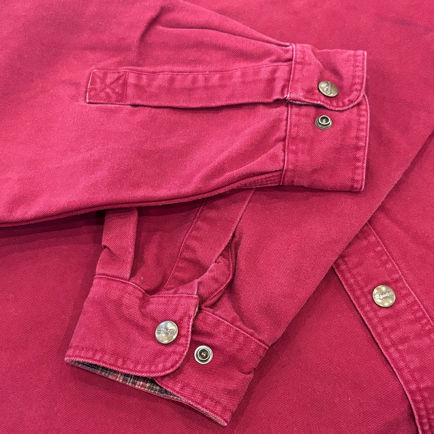 Carhartt カーハート ダックワークシャツ ワインレッド (M) /B3249SH-SO