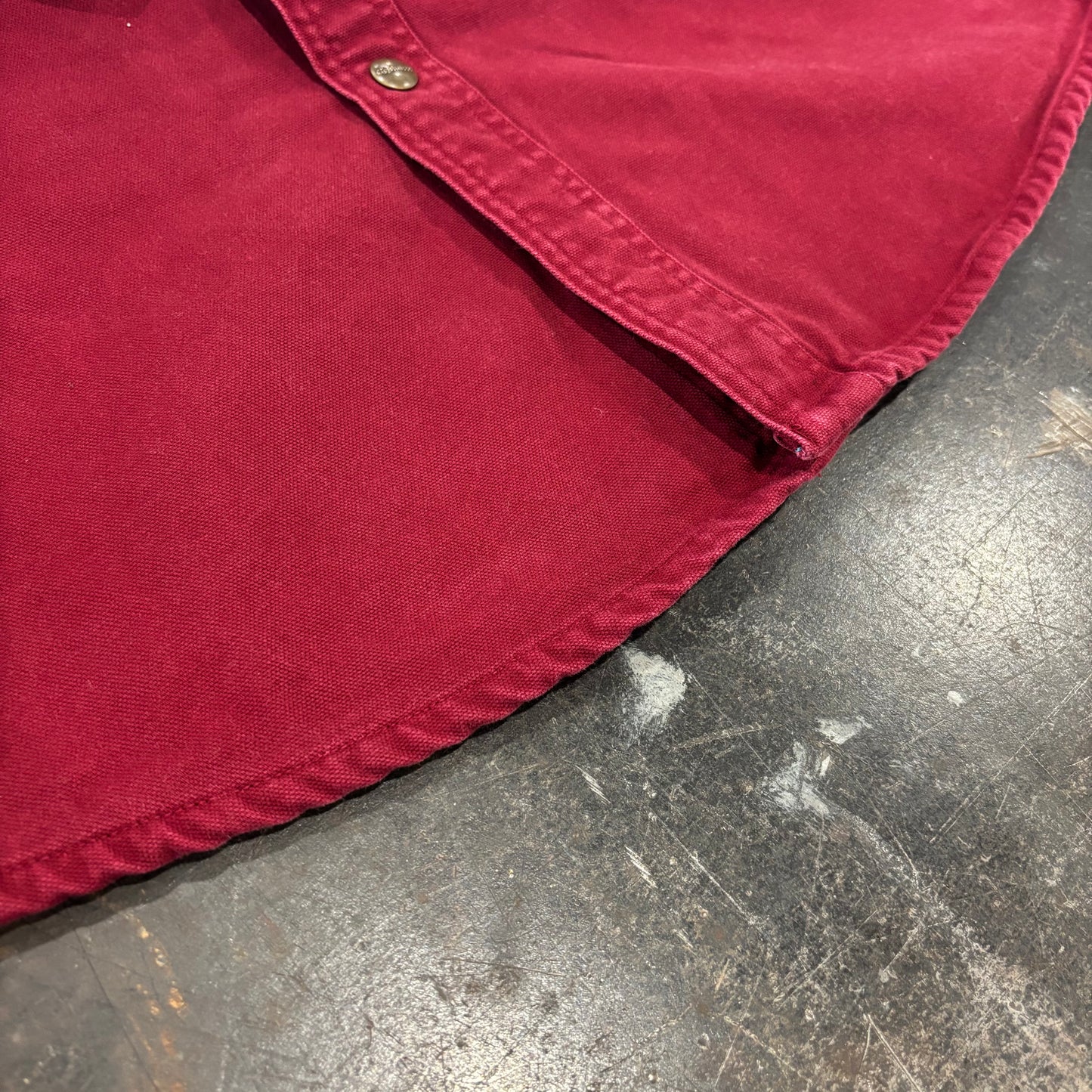 Carhartt カーハート ダックワークシャツ ワインレッド (M) /B3249SH-SO