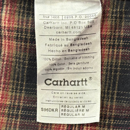 Carhartt カーハート ダックワークシャツ ワインレッド (M) /B3249SH-SO
