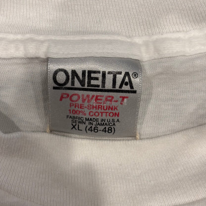 90's ONEITA Being an heir.. Gets me pumped ROMANS 8 : 17 キリスト バスケ メッセージTシャツ 白 (XL)/B2697T-SO