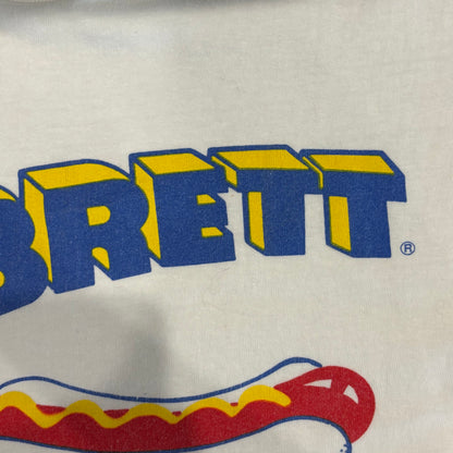 90's Hanes SABRETT ホットドッグ 企業Tシャツ 白 (XL)/A7160T-SO