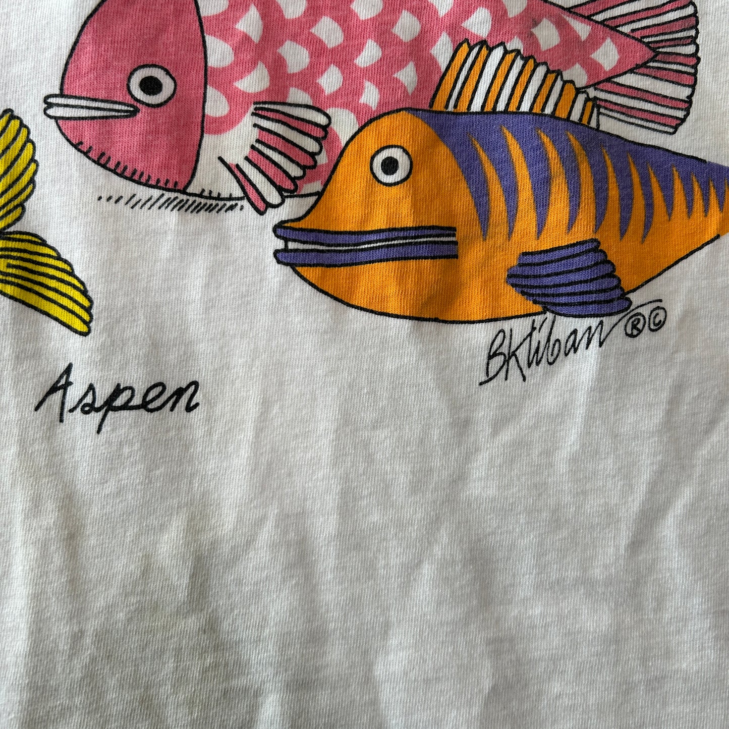 90's Crazy Shirt ”クリバンキャット" プリントTシャツ スーベニア ハワイ 白(L)/C0707T-SO