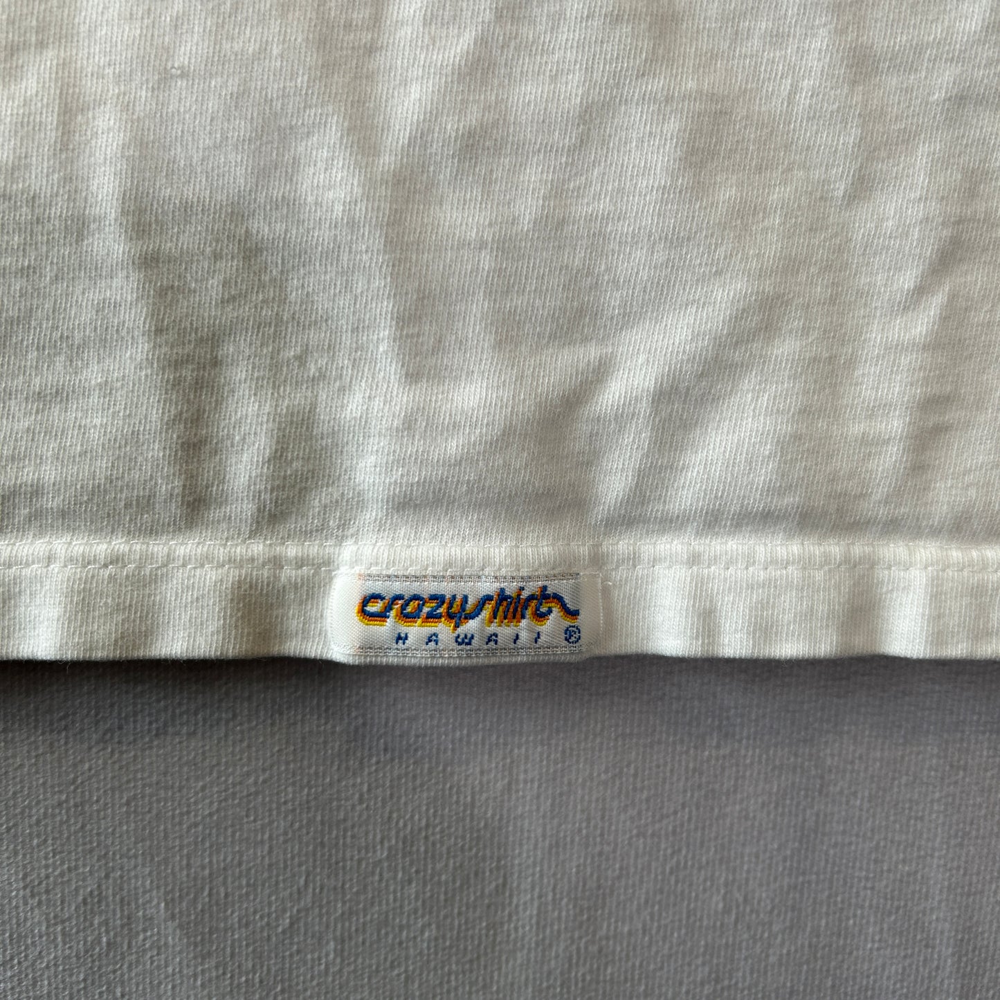 90's Crazy Shirt ”クリバンキャット" プリントTシャツ スーベニア ハワイ 白(L)/C0707T-SO