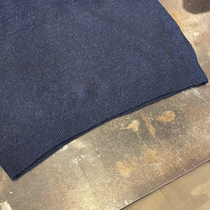 00's Barbour バブアー クルーネック セーター ニット ネイビー (XXL) /B3390K-SO