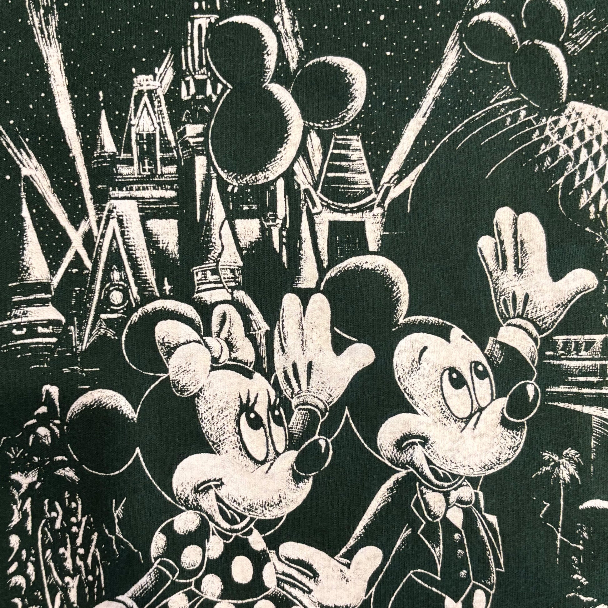 90's Disney ミッキー&ミニー 宇宙 アトラクション ディズニーTシャツ 90's Disney ミッキー&ミニー 宇宙 アトラクション ディズニーTシャツ