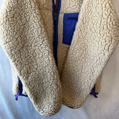 80's  Patagonia パタゴニア レトロパイルジャケット フリース ナチュラル(M)/A5781O-SO
