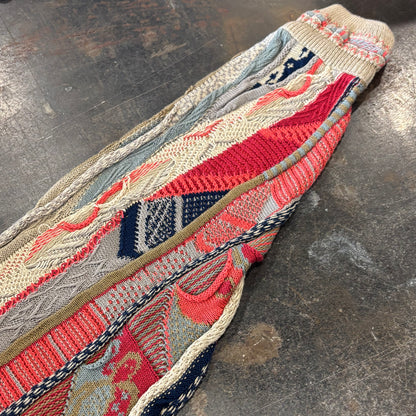 90's CARLO ALBERTO 総柄 3Dニット セーター マルチカラー (XS) /A8953K-SO