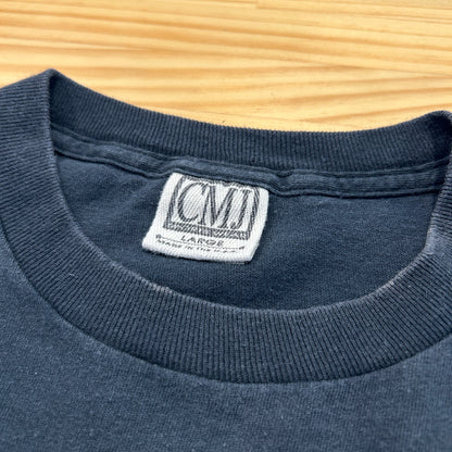 90's CMJ "THE STRONG SURVIVE" 狼 エンジン モーターサイクルTシャツ (L) /A7146T-SO