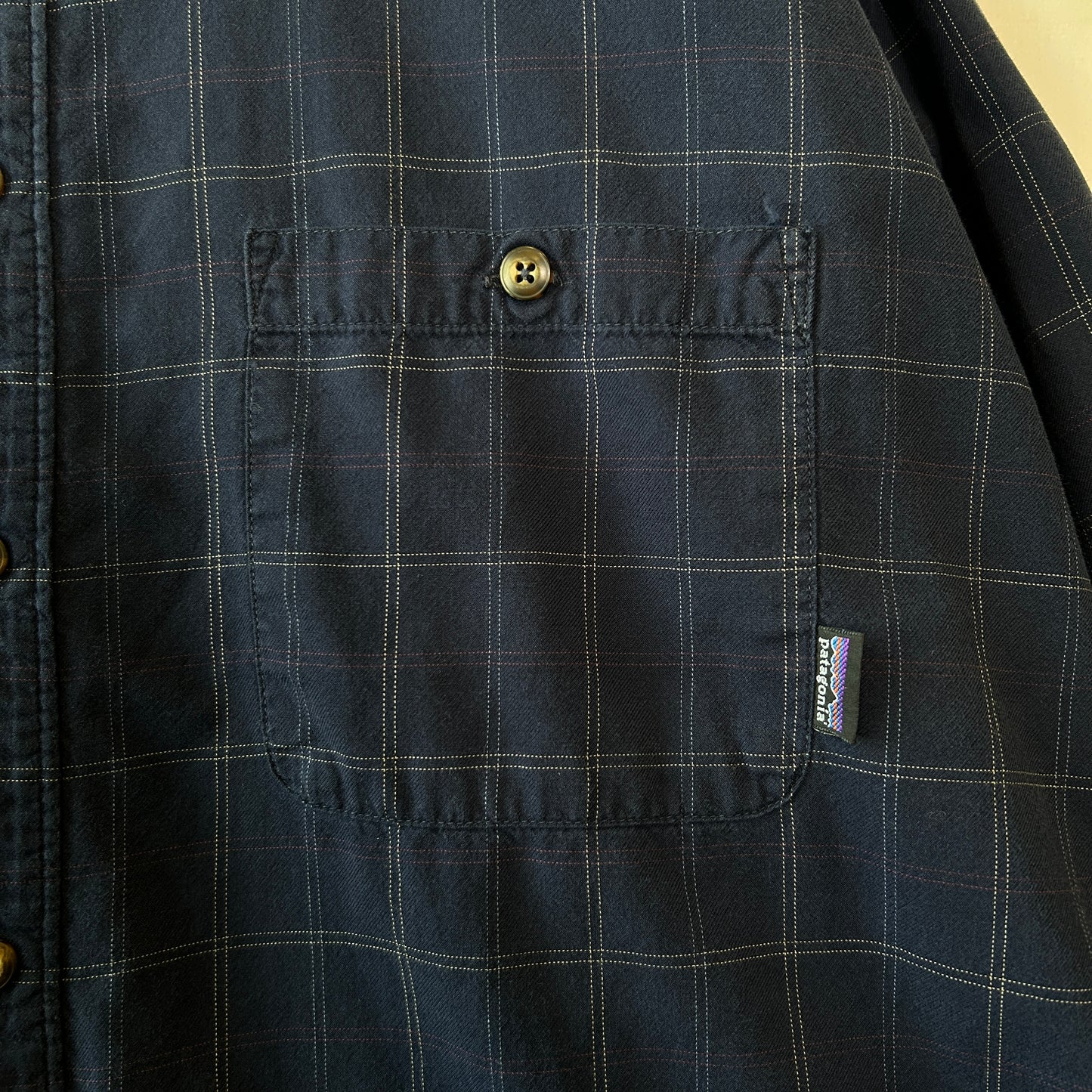 90's Patagonia パタゴニア オーガニックコットンチェックシャツ (XL)/C1419SH-SO