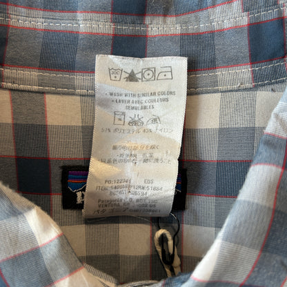 Patagonia パタゴニア ”El Ray Shirt" チェックシャツ ポリエステル/ナイロン グレー(L)/C1120SH-SO