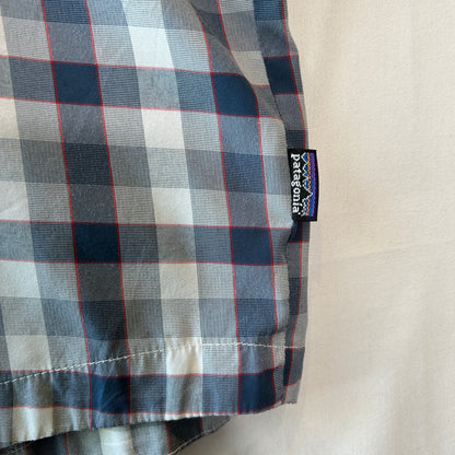 Patagonia パタゴニア ”El Ray Shirt" チェックシャツ ポリエステル/ナイロン グレー(L)/C1120SH-SO