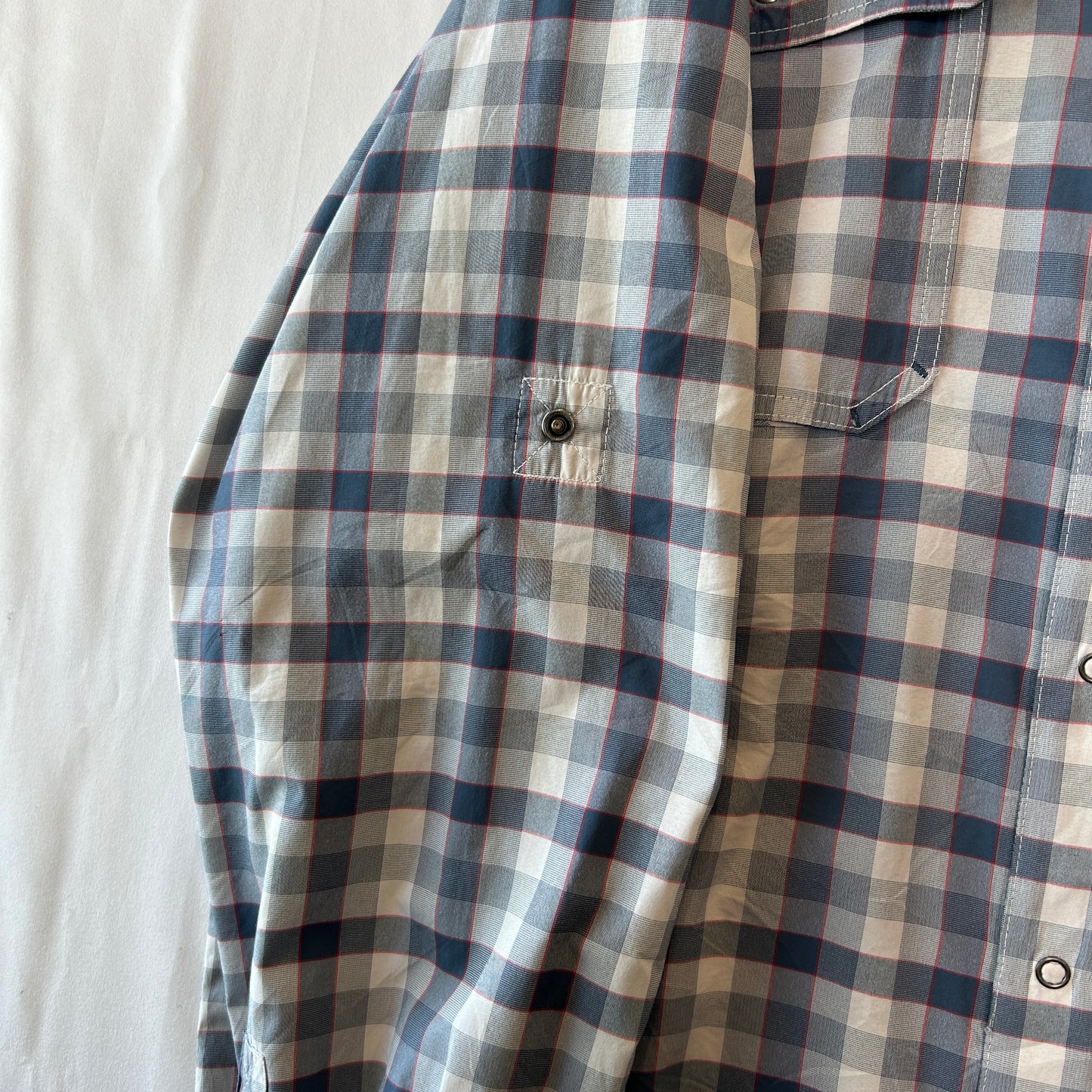 Patagonia パタゴニア ”El Ray Shirt" チェックシャツ ポリエステル/ナイロン グレー(L)/C1120SH-SO