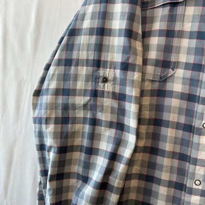 Patagonia パタゴニア ”El Ray Shirt" チェックシャツ ポリエステル/ナイロン グレー(L)/C1120SH-SO