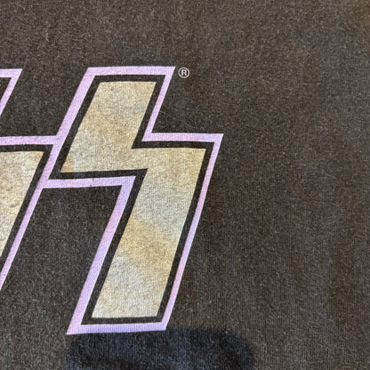 00's  TENNESSEE RIVER KISS 文字プリントTシャツ 黒 XL /A7331T-SO