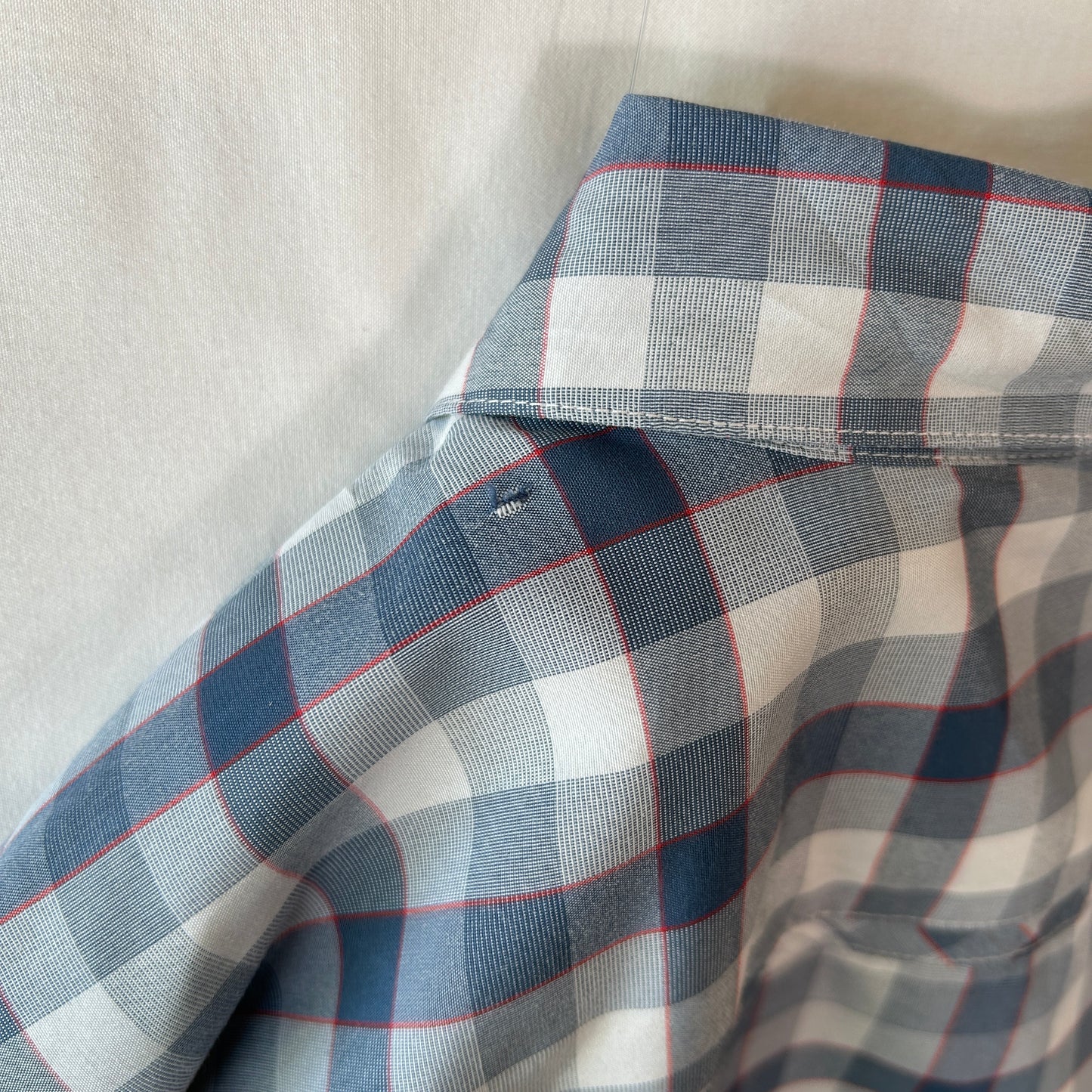 Patagonia パタゴニア ”El Ray Shirt" チェックシャツ ポリエステル/ナイロン グレー(L)/C1120SH-SO