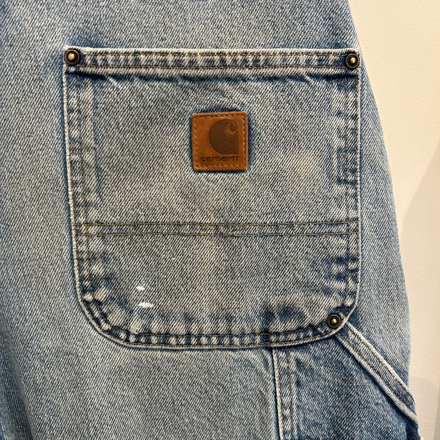 00's Carhartt カーハート ダブルニー デニムペインターパンツ B73 DST (34×34)/C0452P-SO