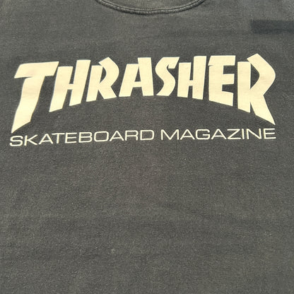 00's THRASHER "SKATEBOARD MAGAZINE" スラッシャー Tシャツ ブラック (不明)/A7520T-SO
