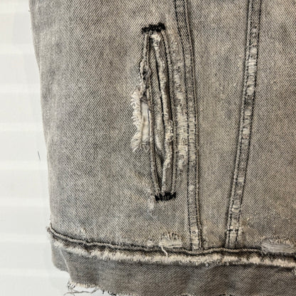 80's Levi's リーバイス ボアデニムベスト 白グレー (XL)/A5328V-SO