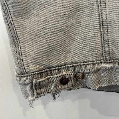 80's Levi's リーバイス ボアデニムベスト 白グレー (XL)/A5328V-SO