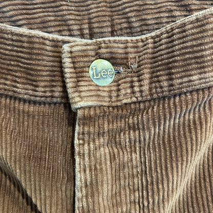 70's Lee 417-2827 コーデュロイフレアパンツ ブーツカット ブラウン(W36)/B0240P-SO