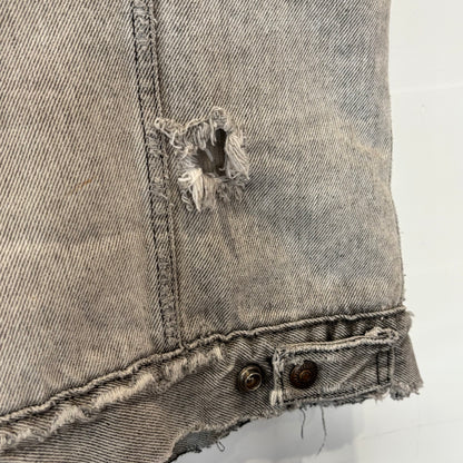 80's Levi's リーバイス ボアデニムベスト 白グレー (XL)/A5328V-SO