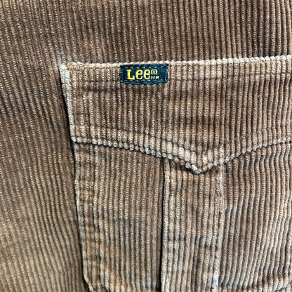 70's Lee 417-2827 コーデュロイフレアパンツ ブーツカット ブラウン(W36)/B0240P-SO