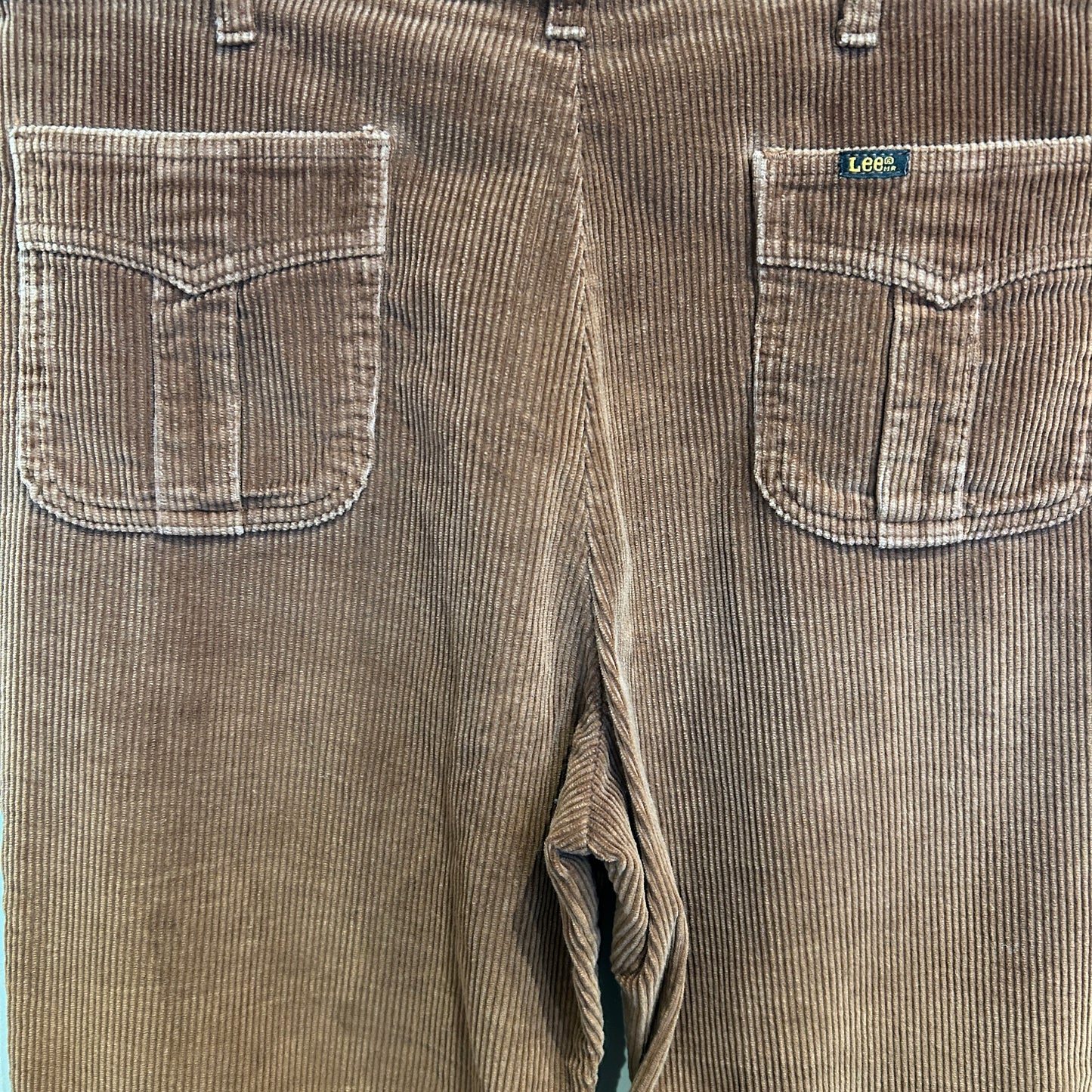 70's Lee 417-2827 コーデュロイフレアパンツ ブーツカット ブラウン(W36)/B0240P-SO
