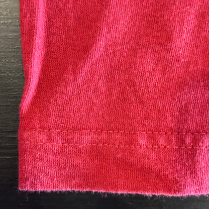 90's G.H.BASS ポケットTシャツ ワインレッド (M)/A6586T-SO