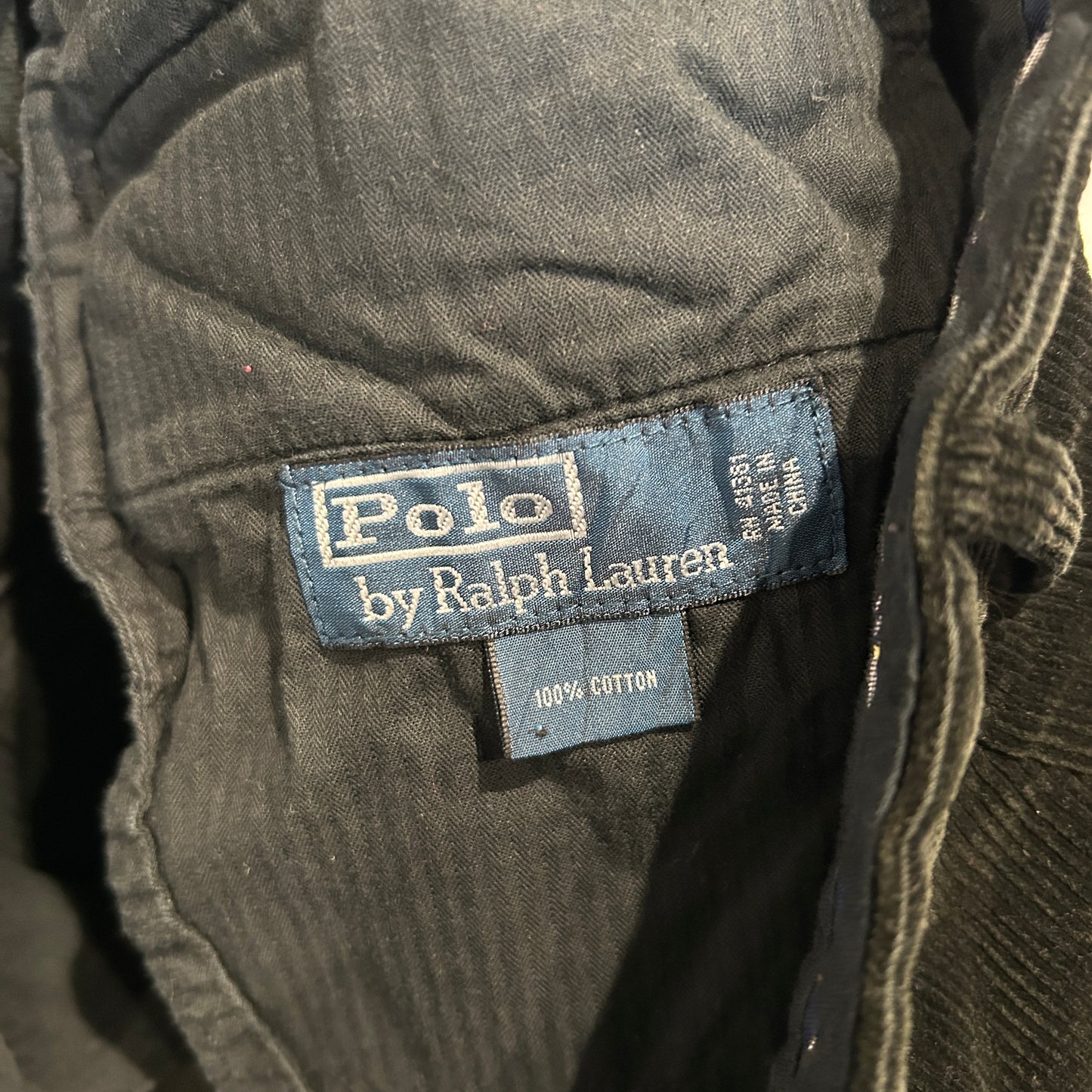 00's Polo Ralph Lauren ラルフローレン コーデュロイパンツ 黒(W38L32)/A9123P-SO