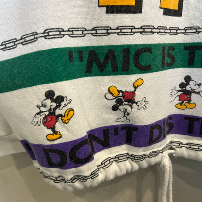90's Mickey by Jerry Leigh "What Up Mic" フーディ 白 (ONE SIZE)/C1424S-SO