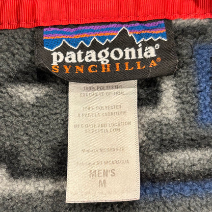 FA12 Patagonia パタゴニア スナップT 総柄 フリース プルオーバー ヤナバ フォージグレー (M) /A9847F-SO