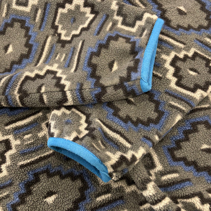 FA12 Patagonia パタゴニア スナップT 総柄 フリース プルオーバー ヤナバ フォージグレー (M) /A9847F-SO