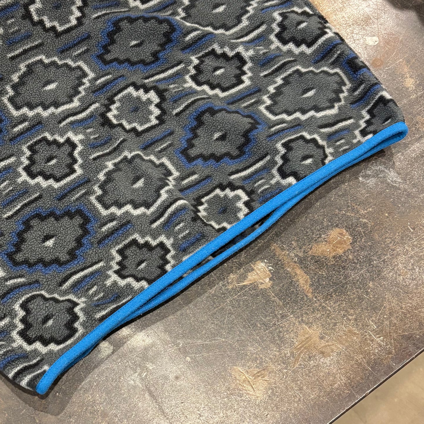 FA12 Patagonia パタゴニア スナップT 総柄 フリース プルオーバー ヤナバ フォージグレー (M) /A9847F-SO