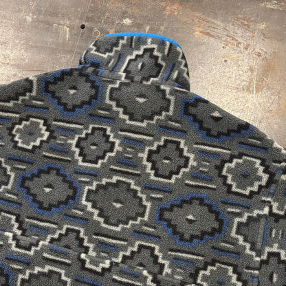 FA12 Patagonia パタゴニア スナップT 総柄 フリース プルオーバー ヤナバ フォージグレー (M) /A9847F-SO