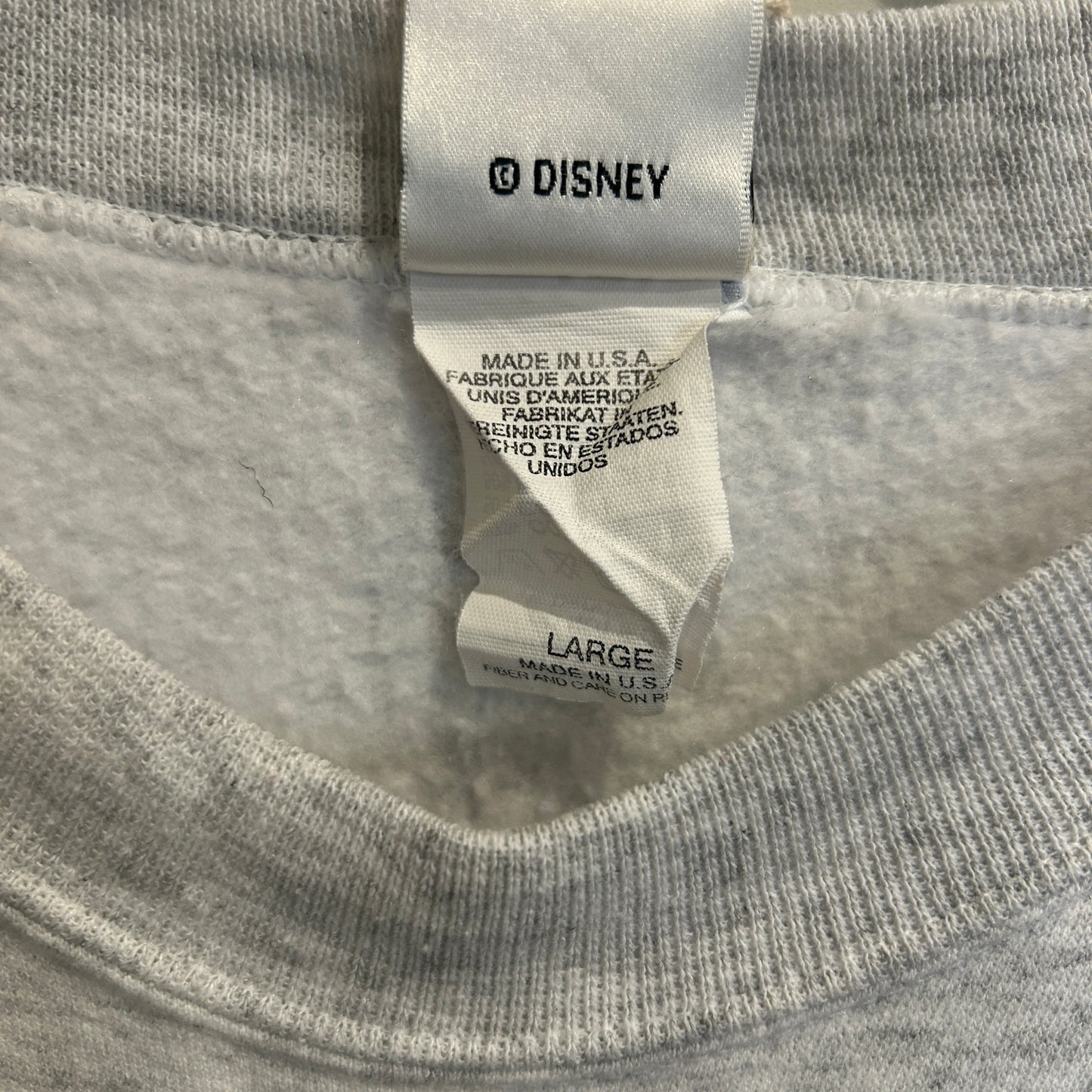 90's ~ The Disney catalog ミッキー＆グーフィ＆ドナルド ディズニースウェット 白 (L)/C1425S-SO
