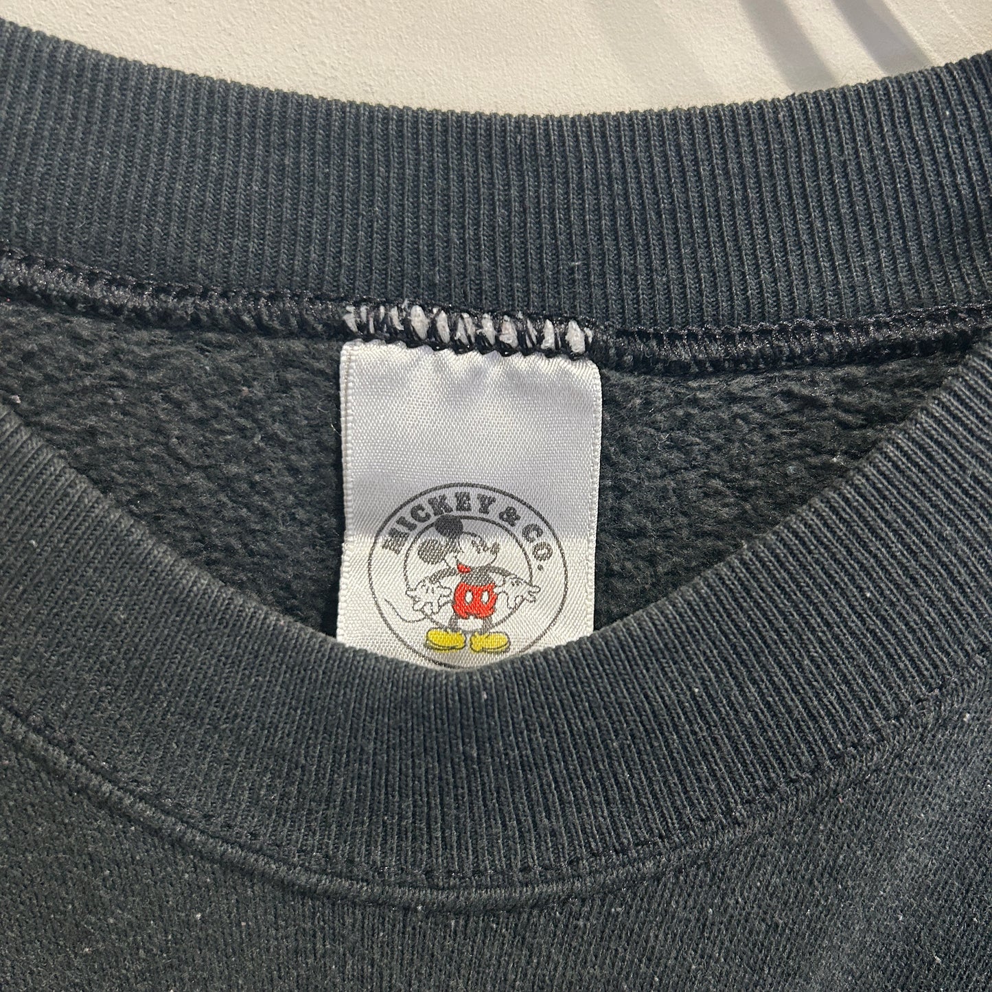 90's Mickey & Co. グーフィー "THIS END UP" ディズニースウェット 黒 (XL)/C1426S-SO
