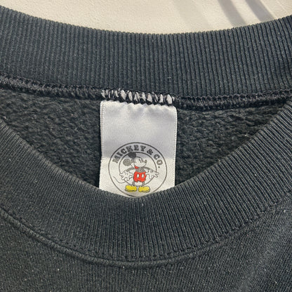 90's Mickey & Co. グーフィー "THIS END UP" ディズニースウェット 黒 (XL)/C1426S-SO