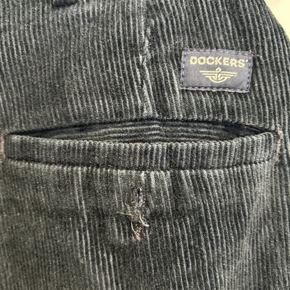 00's DOCKERS タック入り コーデュロイパンツ 紺 (36×29)/B4090P-SO