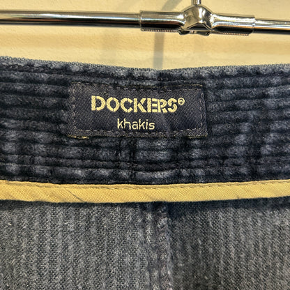 00's DOCKERS タック入り コーデュロイパンツ 紺 (36×32)/B4091P-SO