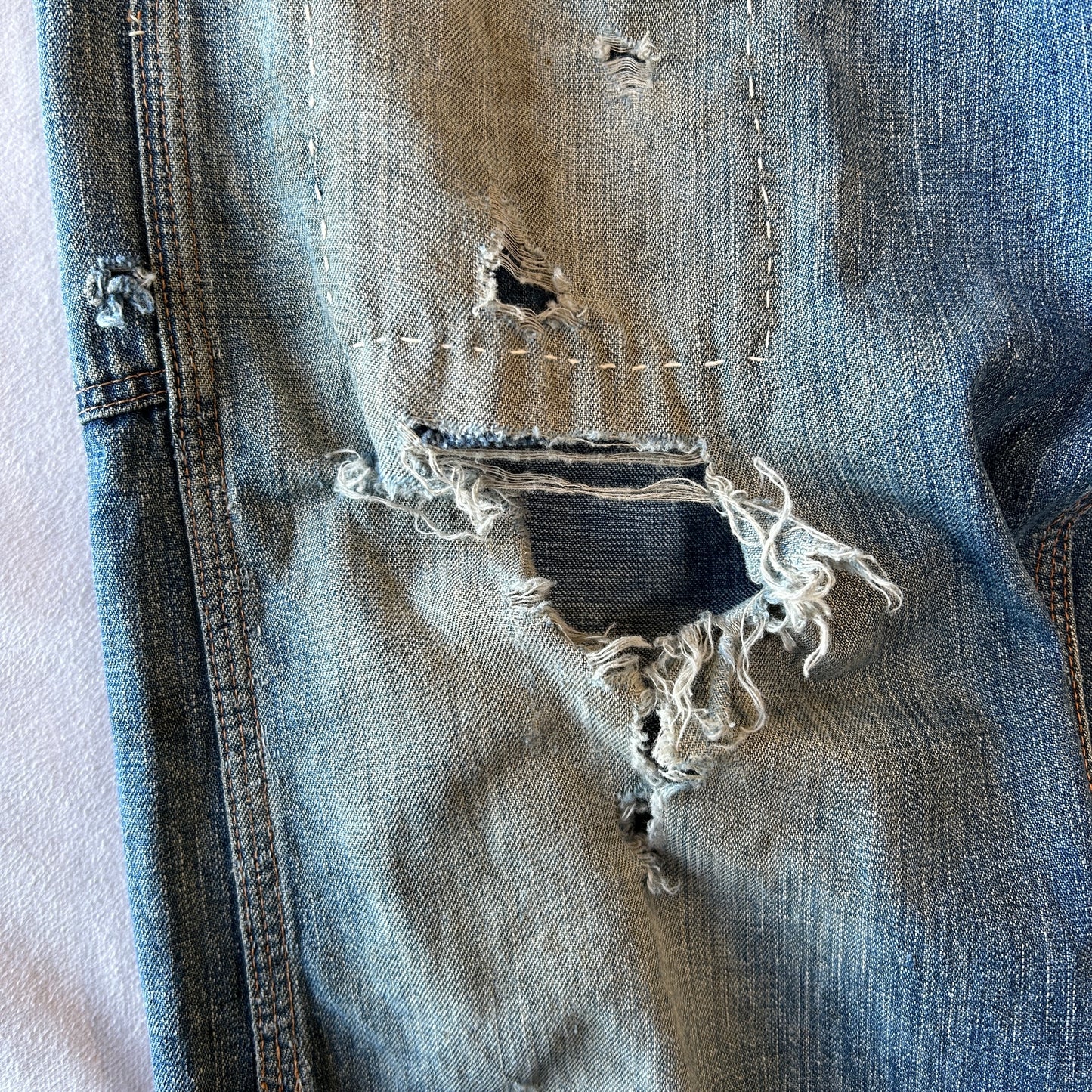 50' RED BALL デニムペインターパンツ ワークパンツ 襤褸/A9608P-SO