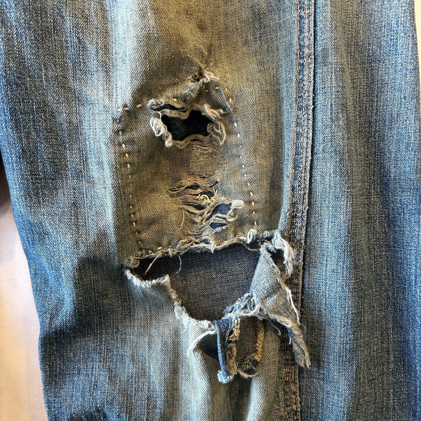 50' RED BALL デニムペインターパンツ ワークパンツ 襤褸/A9608P-SO