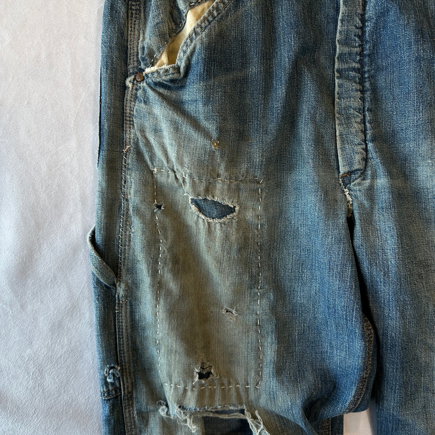 50' RED BALL デニムペインターパンツ ワークパンツ 襤褸/A9608P-SO