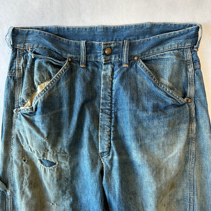 50' RED BALL デニムペインターパンツ ワークパンツ 襤褸/A9608P-SO