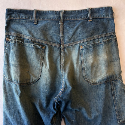 50' RED BALL デニムペインターパンツ ワークパンツ 襤褸/A9608P-SO